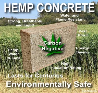 Hemp-lime (hempcrete) Từ sợi gai dầu đến vật liệu xây dựng xanh