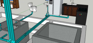 Water treatment  supply and drainage system