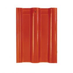 Prime Dominant Red Glazed Wave Roof Tile