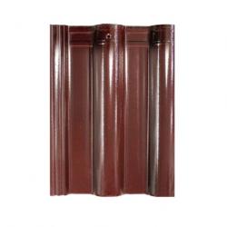 Prime Dominant Chocolate Brown Glazed Wave Roof Tile