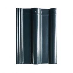 Prime Dominant Moss Green Glazed Wave Roof Tile