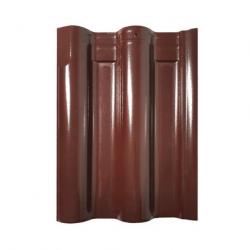Prime Modern Chocolate Brown Glazed Wave Roof Tile
