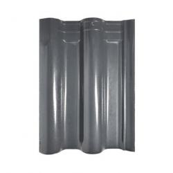 Prime Modern Grey Glazed Wave Roof Tile