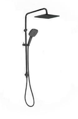 RAK48043.BK2 Square Dual Shower System (Matt Black Finish)