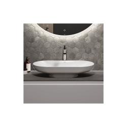 Countertop basin DESCT7000AWHA, no overflow hole
