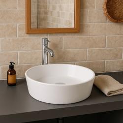 Countertop basin FEECT4200AWHA, no overflow hole