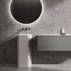 Freestanding basin, solid cast PETFS23600AWHA, no overflow hole