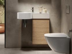 Wall-hung basin PETWB27700AWHA, with overflow hole