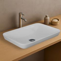 Chậu đặt bàn (Drop In) VARDI55500AWHA, không lỗ thoát tràn